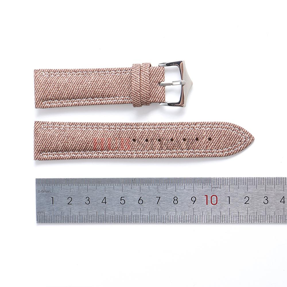 18mm 20mm 22mm Canvas Soft Watchband Denim Nylon Watch Straps for Men Women Business Universal Bracelets Vintage Wristband Belt