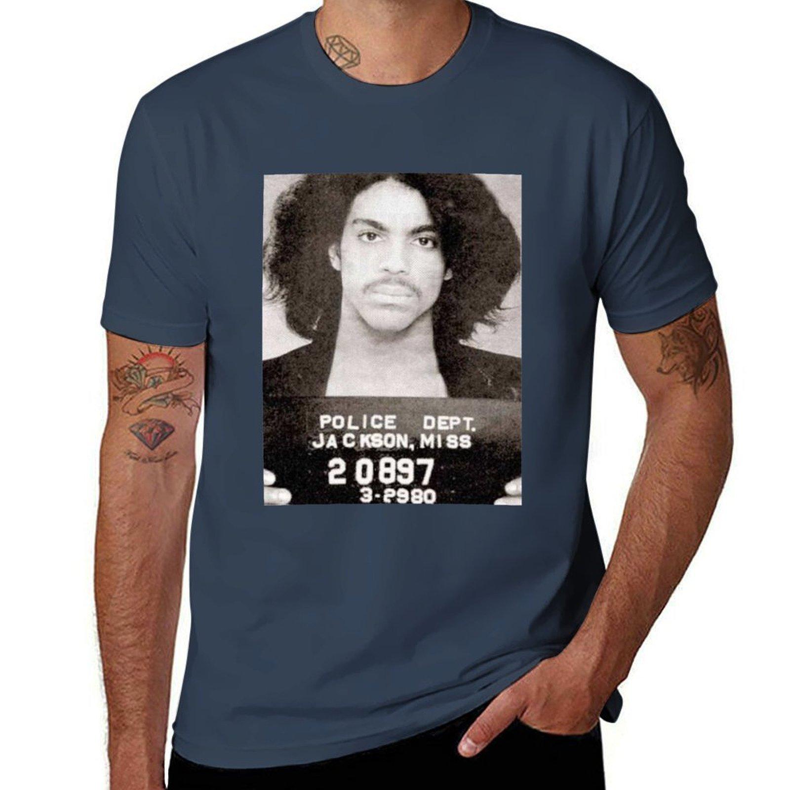Prnc Mugshot Tshirt Ladies Tshirt Sweater TShirt Big and Tall Gym TShirt S
