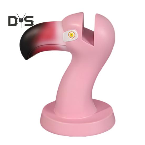 

Держатель для очков Фламинго, подставка для очков, статуэтка животного из смолы, украшение для рабочего стола, прочная нескользящая стойка для очков розовый