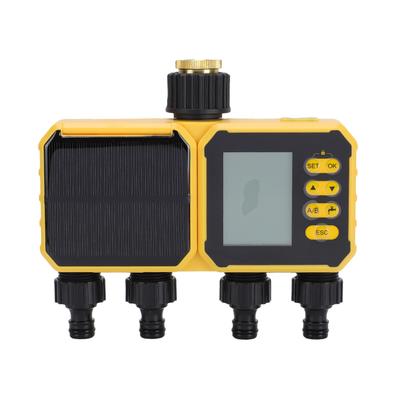 Zonne-Water Timer Slimme Irrigatiecontroller met USB-Opladen IPX5 Regenbestendig voor Tuin Gazon Kas