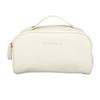 Kosmetisk väska Multifunktionell Bärbar Hög Kapacitet Stor Öppning Rese Sminkväska för Kvinnor Beige En Storlek