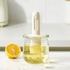 Glass Oil Bottle Silicone Brush Integrated Oil Pot Vinegar Jar Easy-Fill Wide Mouth Oil Dispenser for Barbecue Frying Baking Cooking