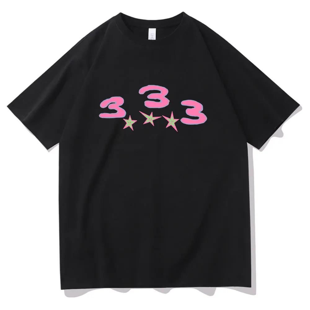 Bladee 333 Hip Hop Trend Skateboard Drain Help T-shirt Men's Fashion Artsy T-shirt Funny T-shirt Casual Cotton T-shirt top