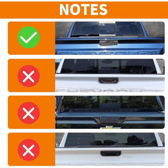 RT-TCZ para Tampa da Maçaneta da Tampa Traseira do Silverado Moldura Compatível com Chevy Silverado GMC Sierra 2019 em Diante Acessórios Externos Pretos