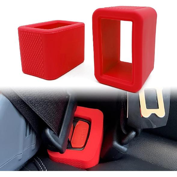 2 Pack Silicone Belt Buckle Holder-Easy Access to The Buckles of Rear Seats, Suitable for children and passengers with special needs, Car Accessories