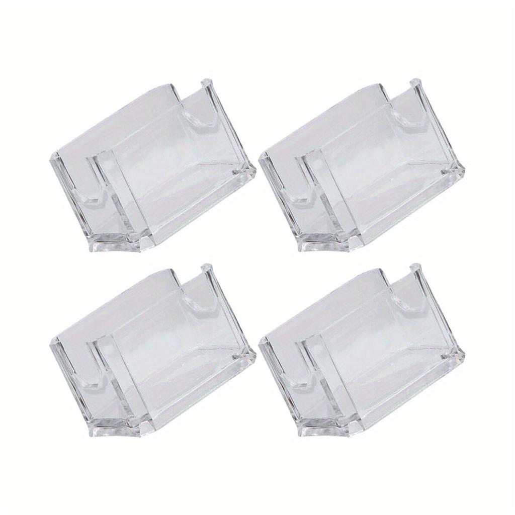 2 Pcs Clear Acrylic Storage Box, Multifunction Pen Holder, Countertop Business Card Rack
