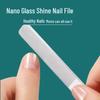 Nano Glass Nail File & Clipper with Laser Logo - Manicure Brightening & Rubbing Strip