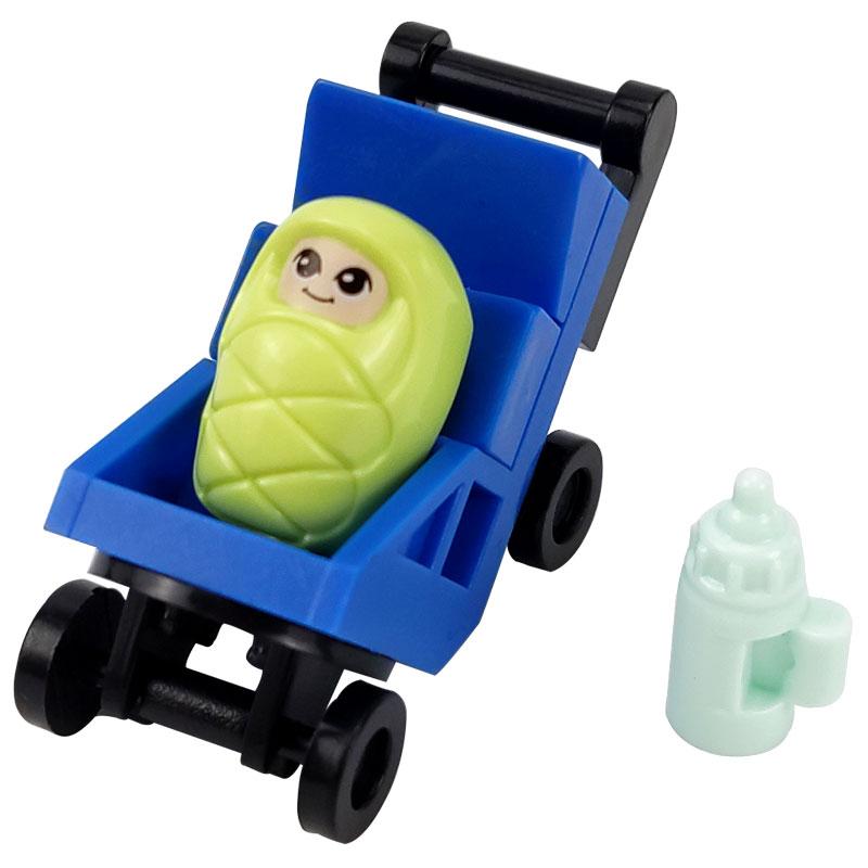 

Creative Friends Baby Carriage Single MOC Building Blocks Toys for Children Assembled Educational DIY Parts Learning Gifts