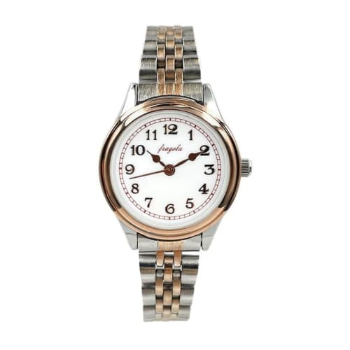 

Часы металлические классические Follow Fragola N05323A-2 SV/PG женские розовое золото