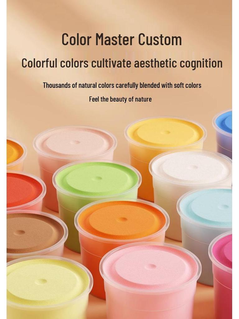 24-Color Ultra-Light Non-Sticky Odorless Clay Set for Kids with Storage Box - Perfect for Kindergarten & Gifts