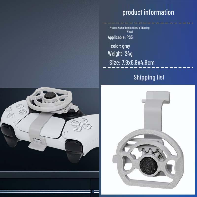 PS5 Slim Controller Mini Racing Steering Wheel for Joysticks.