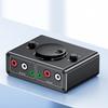 2 In 1 Out 3.5mm 2RCA Auditory Switcher Box Bidirectional Speaker Switcher with Mute Button and Sound Control