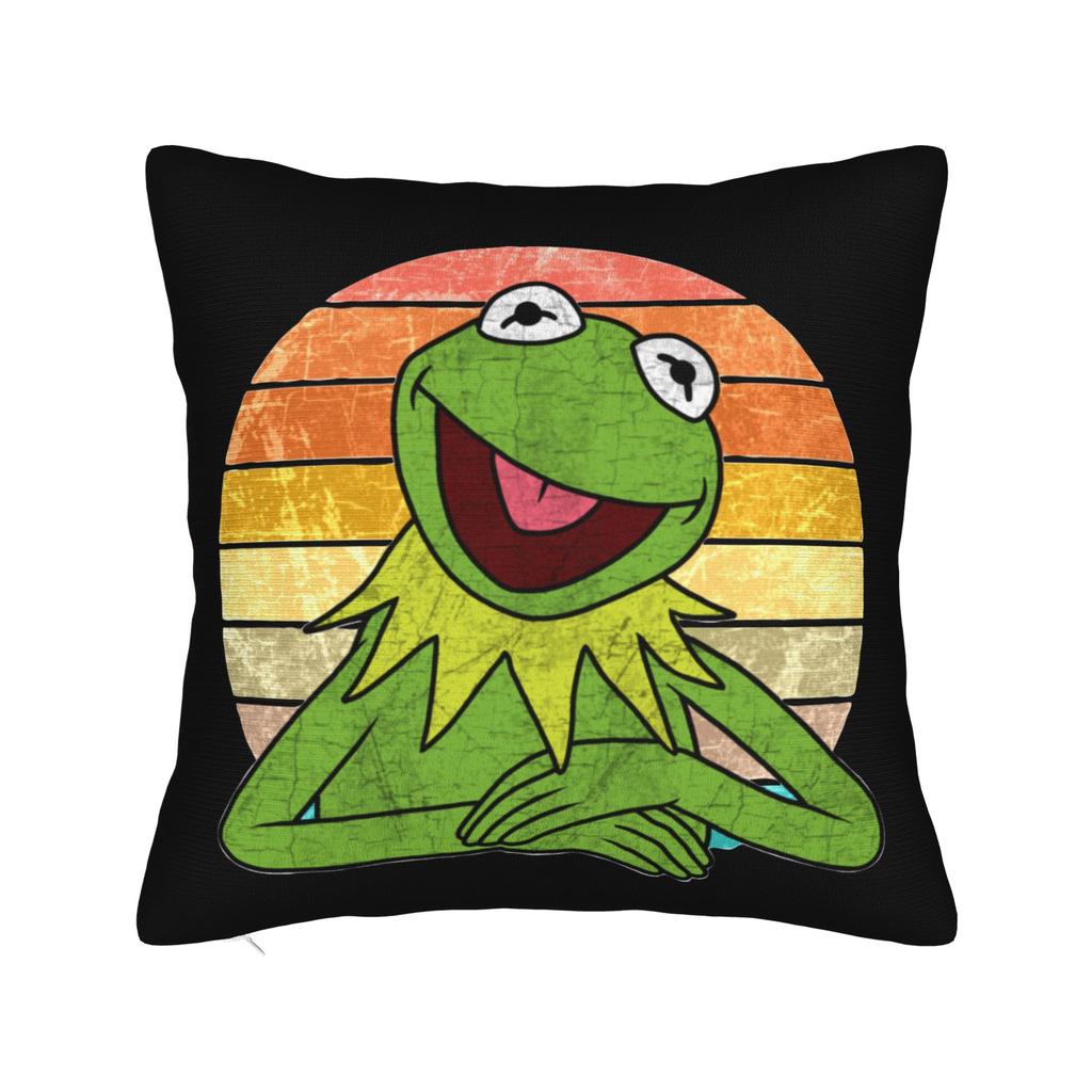 Kermit Square Pillow Case Polyester Decorative Pillow The Frog Meme Fashion Pillowcover Home Decor