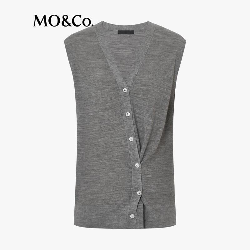 MO&Co. C+ Series Lightweight Merino Wool Cardigan