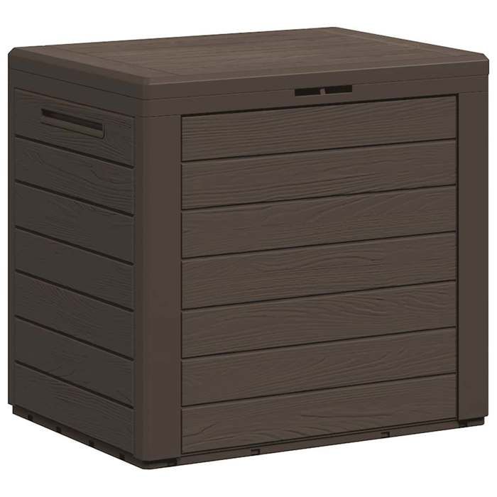 VidaXL Garden Storage Box Brown 58.5x46x55 Cm Polypropylene 152194
