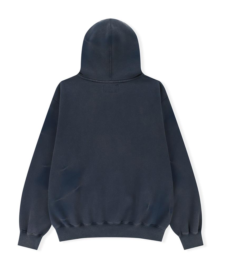 Yeseyesee Y.E.S Painted Zip-Up Hoodie Navy