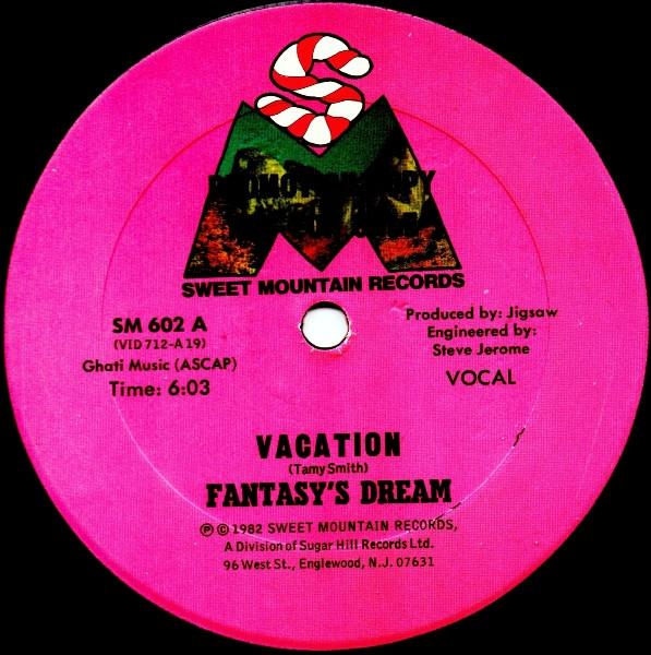 

12inch Record FANTASYS DREAM Vacation SM602 Sweet Mountain 1982 US SoulFunk Used