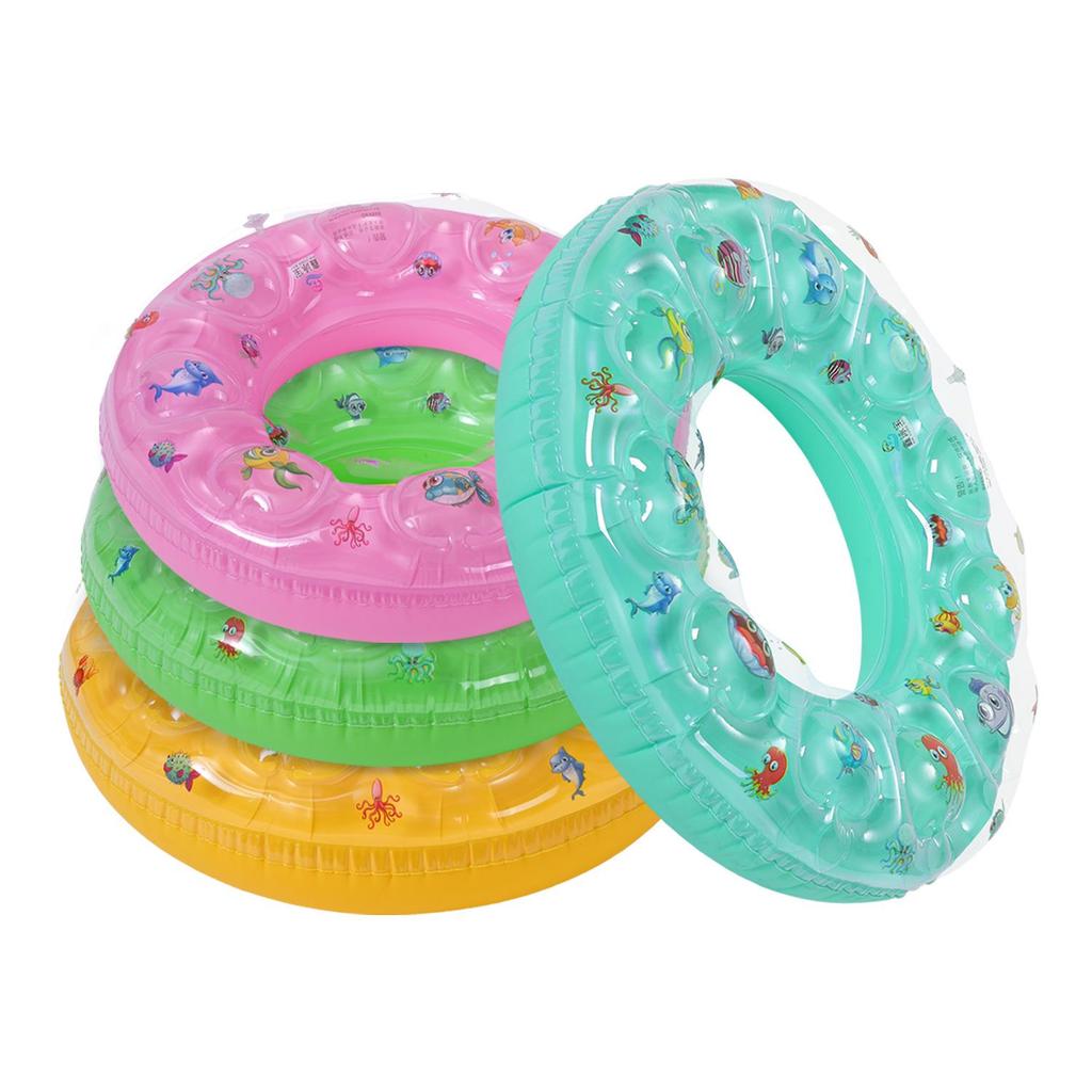 Eco-friendly PVC Double-Layer Inflatable Swim Ring for Kids