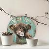 1PC Sunflower Metal Wall Art, Waterproof UV-Resistant Decor for Cafe Bedroom Bar