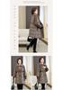 Elegant Women's Winter Fur-Lined Cotton Jacket: Fashionable, Thickened, Waist-Cinched, Slimming Design
