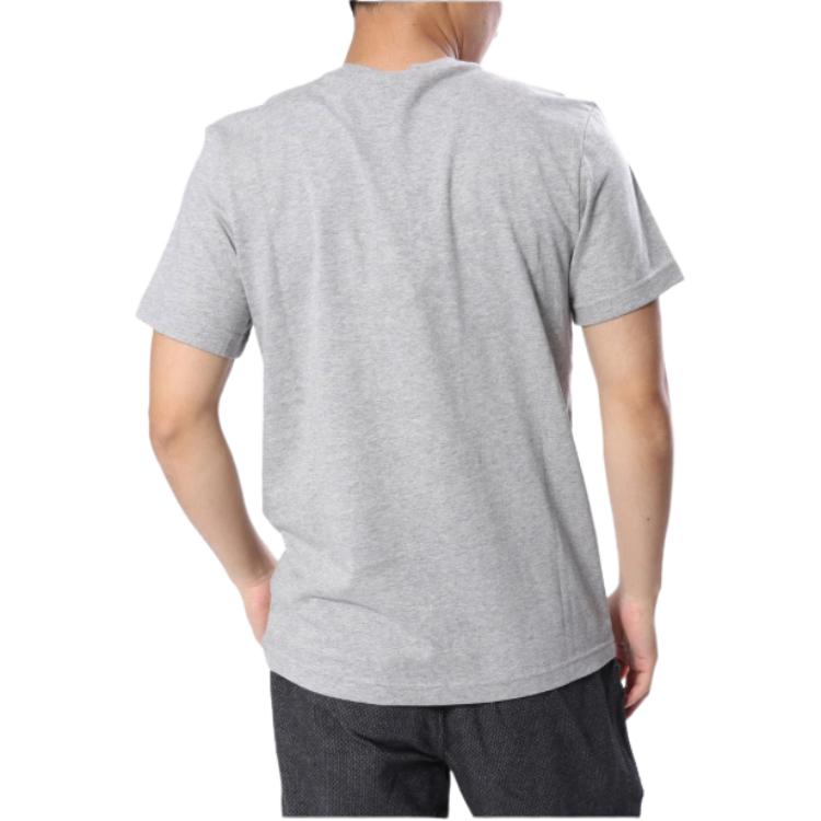 Adidas Graphic Emblem Comfortable Versatile Round Neck Short Sleeve T-Shirt Men Tops Gray CV4518