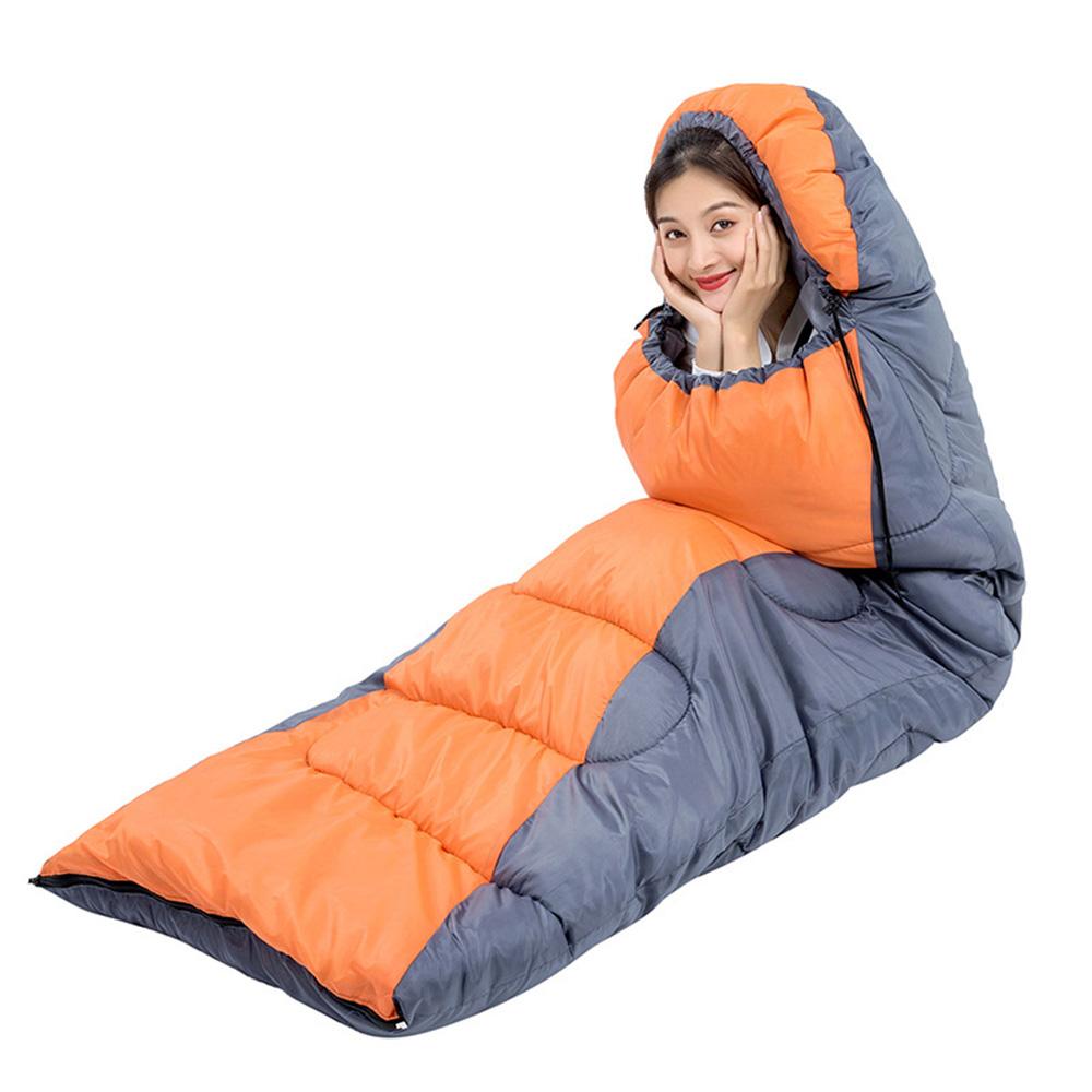 Winter Warm Camping Sleeping Bag, Envelope Waterproof Shell Lightweight Sleeping Bag,Compression Sack for Hiking Travel