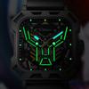 Square Skeleton Dial Automatic Watch Men Luxury Mechanical Men's Watches Luminous Waterproof Solid Steel Strap Relogio