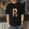 Advanced Design Brand Rose Flower Print 100%Cotton Men's T-shirt Short Sleeve Round Neck Casual Tee Loose Oversized Women's Tops