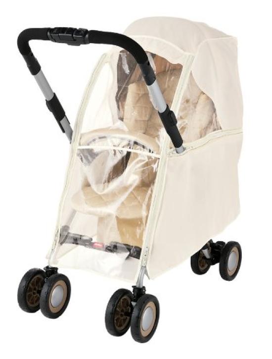 Aprica Genuine Optional Multi Rain Cover Front Against and 99958 (Beige, Opening) (Protects Rain, Wind, Cold)