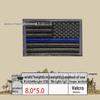Embroidered Velcro US Flag Patch - Multicolor Stars and Stripes (Left & Right)
