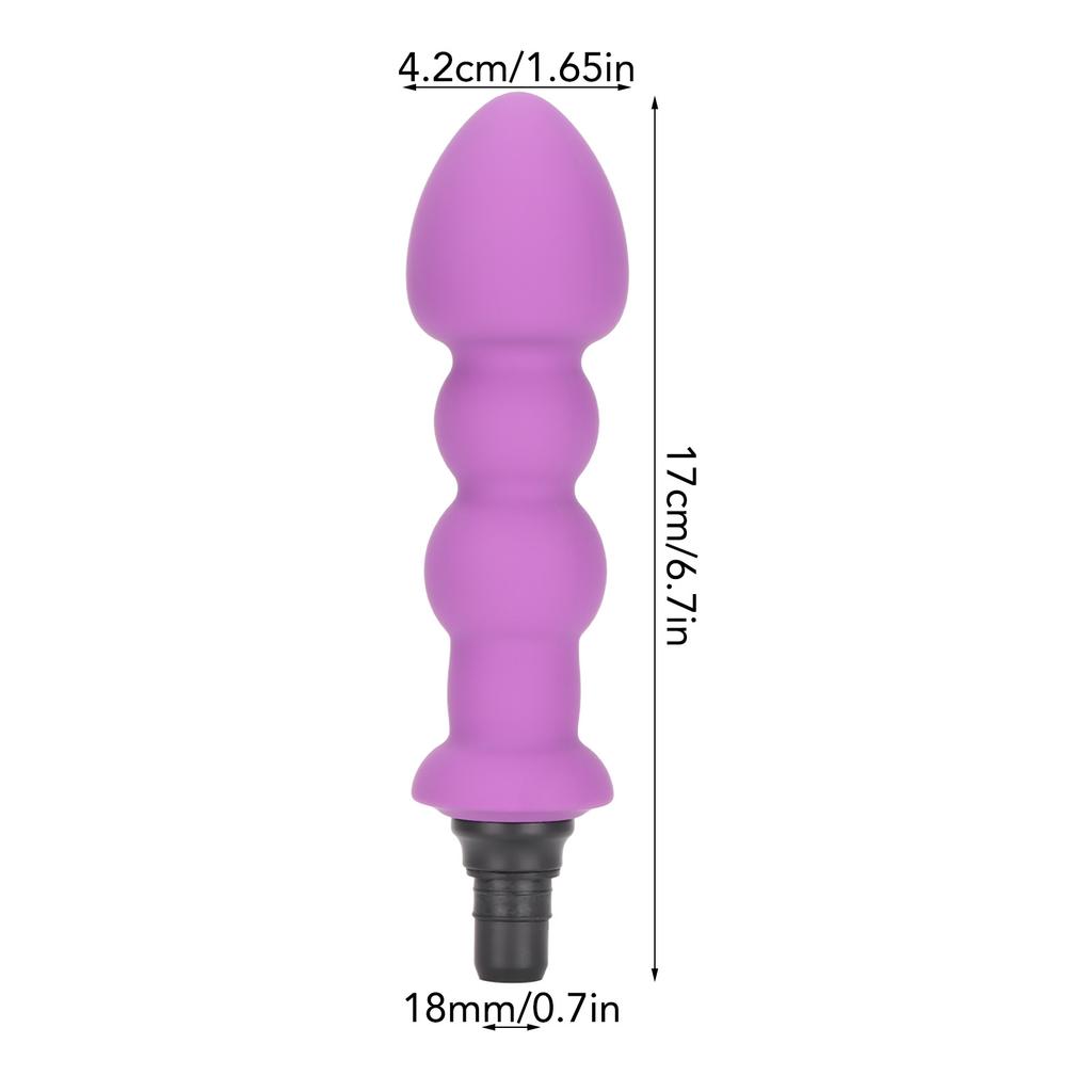 Muscle Massager Head Waterproof Silicone Replacement Head Accessory for   Tissue Massager Purple