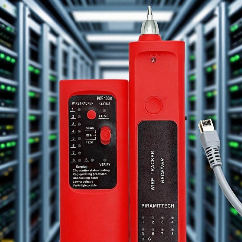 Professional RJ45 RJ11 Networking Cable Tester With 8 Sensitivity Mode And POE Detection For Ethernet And Phone Lines