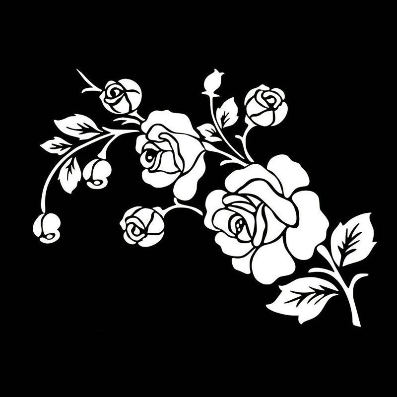 Fashion 3D Flower Pattern Car-Styling Vinyl Car Sticker Decal