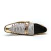 Formal Leather Business, Partry, Wedding Shoes Flats! Fashion Leather Shoes for Man Pointed Metal Toe Buckles