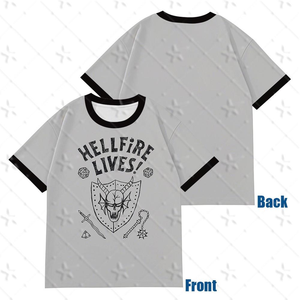 Странные Дела Адское Пламя Навсегда 3D Печать Семейная Толстовка Футболка 120cm 1230₽