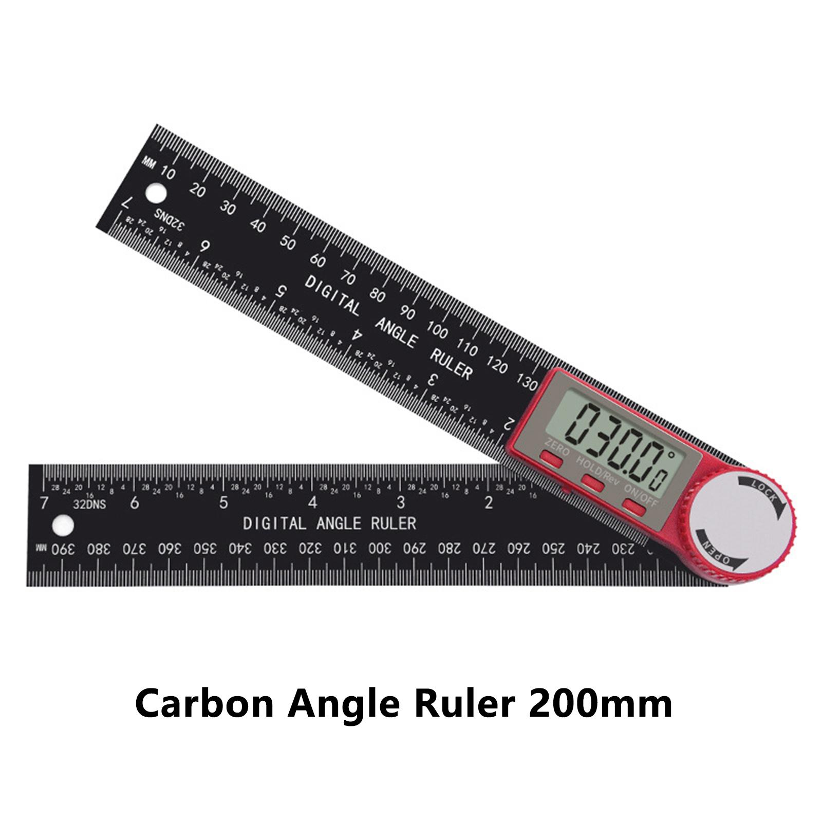200mm Protractor Digital Angle Finder Ruler Electronic Goniometer Angle Length Measuring Ruler Drawing Woodworking Tools