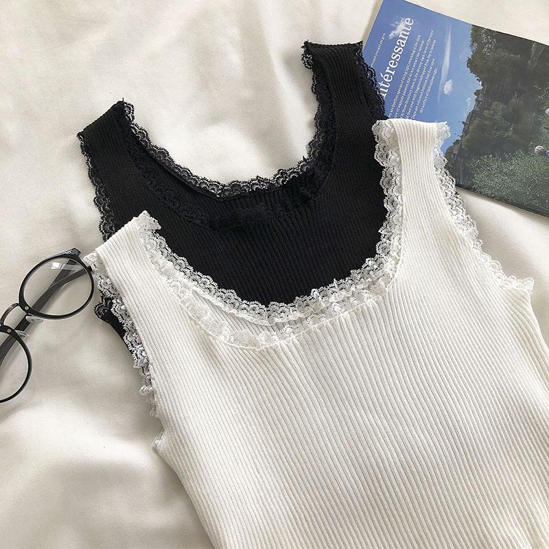 Tank Tops Women Plain Lace Up Crop Tank Top for Women Basic Solid Sexy Crop Tops Square Neck Plain Crop Tops Summer