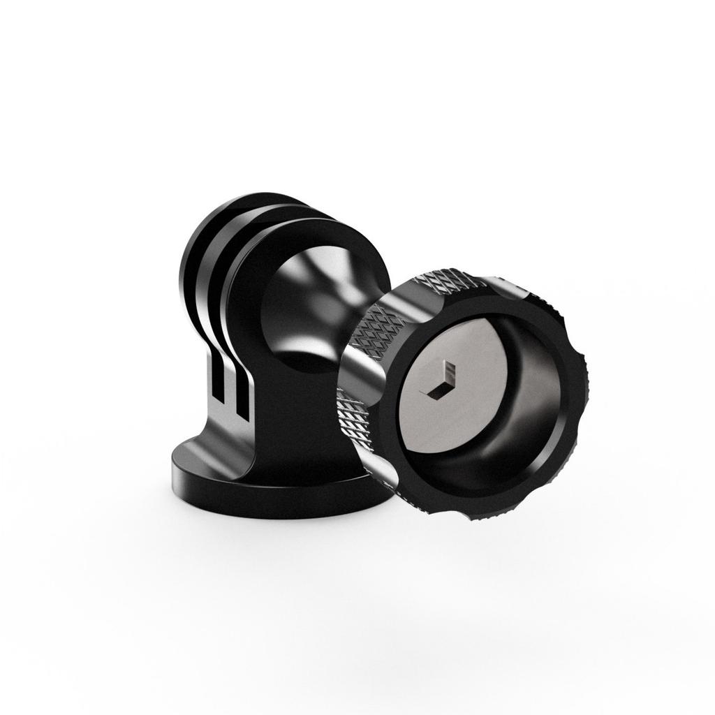 Standard 1/4inch Screw Hole Triangle Mount Adapters For Action Cameras from High Strength Aluminum Alloy for Secure Photography