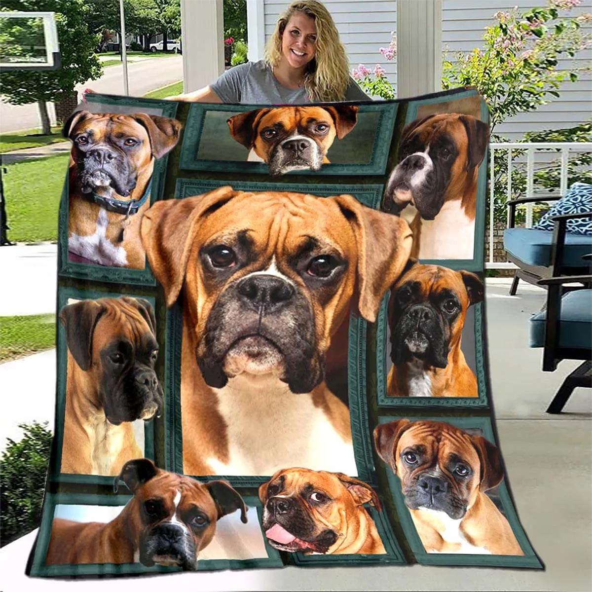 Anime cat Dog Blanket Animal Flannel Blanket Super Soft Fleece Throw Blanket All Seasons Warm for Couch Sofa Bedroom Quilt 150x200cm