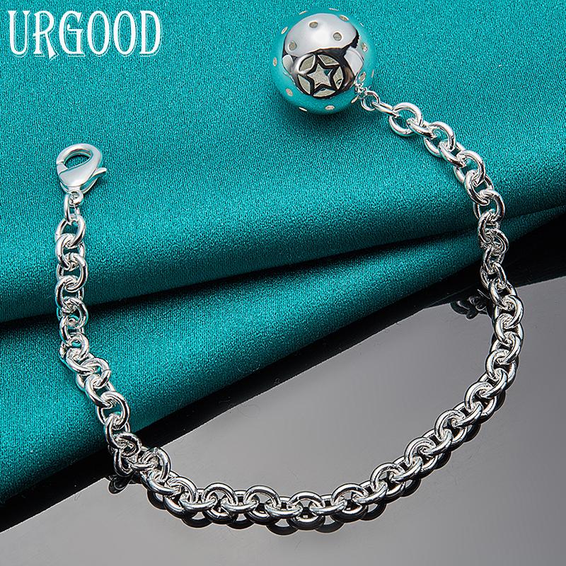 925 Sterling Silver Pendant Bracelet Fashion Jewelry
