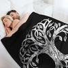 Yggdrasil - Heiliger Baum des Lebens Überwurfdecke Dekorative Überwurfdecke Pelzig Locker warm Winterdecken