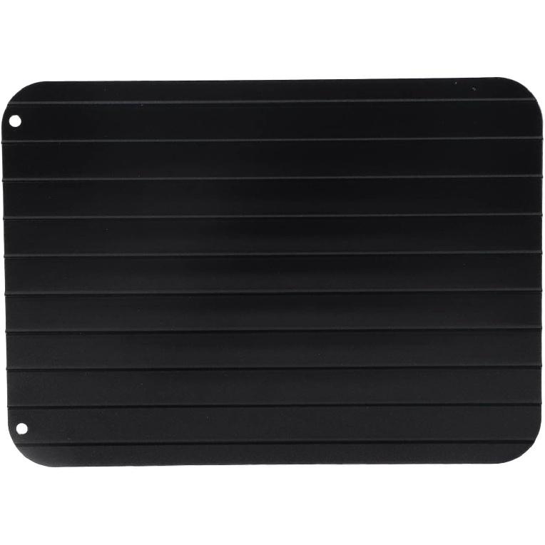 Defrosting Tray for Frozen Meat, 9 x 6inch Large Rapid Defrosting Tray Thawing Tray Metal Aluminum Fast Food Meat Defrosting Thawing Tray, Quick