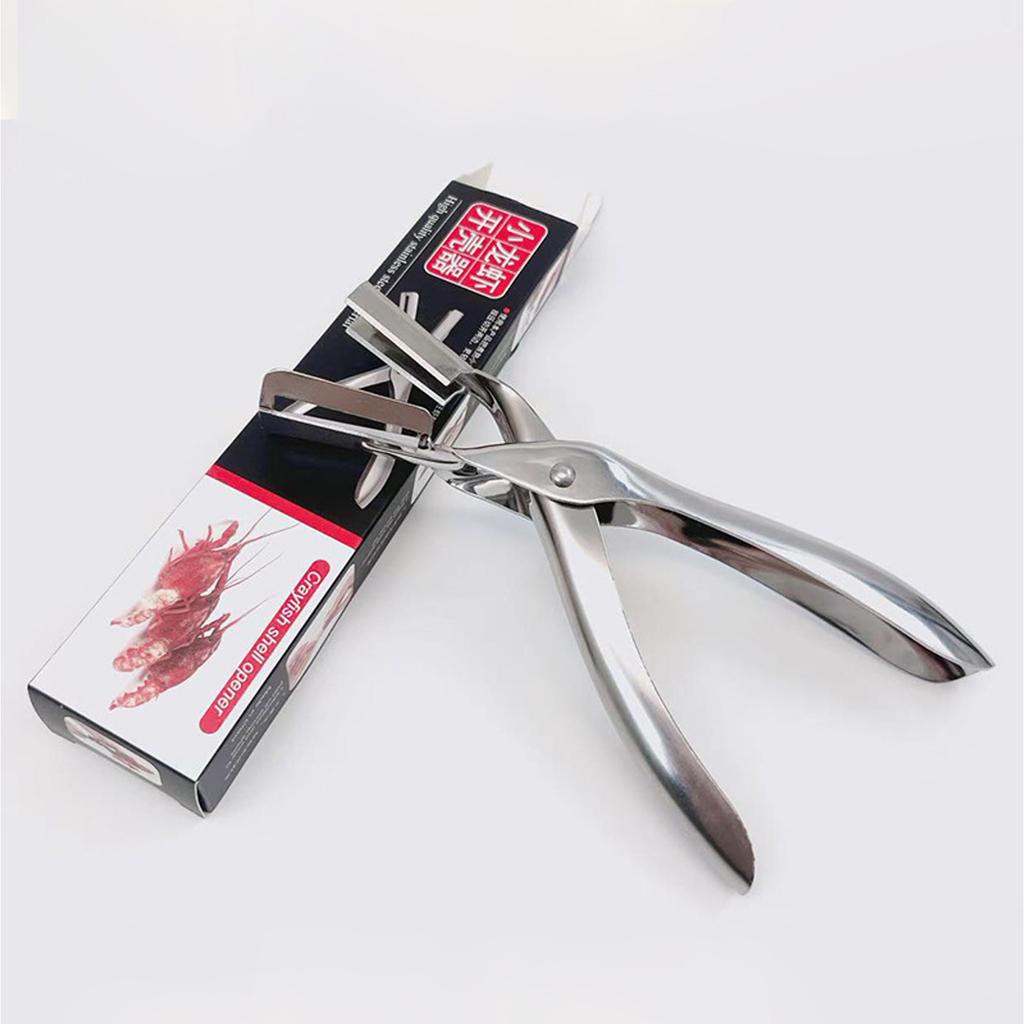 2 Stück Professionelles Stahl-Schälwerkzeug für Flusskrebse Ergonomischer Griff Sicherer Flusskrebs-Schäler Schwanzentferner Küchenhelfer