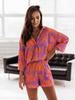 Women's Multi-color Vacation Style Casual Shirt and Shorts Set, 2022