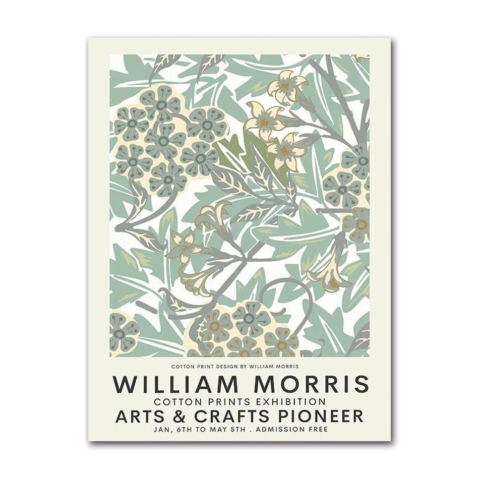 William Morris Museum Ausstellungsgalerie Wandkunst Leinwandbild Nordische Poster und Drucke Wandbilder für Wohnzimmerdekoration