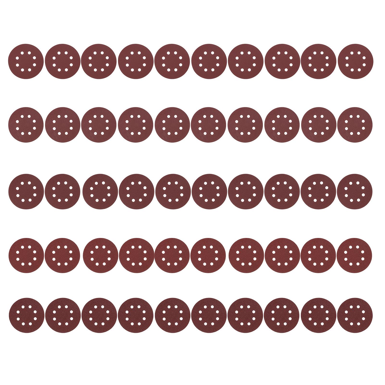 

50 шт./комплект 150 мм шлифовальные диски 8 отверстий набор наждачной бумаги на липучке абразивная шлифовальная бумага для полировальных инструментов жёлтый