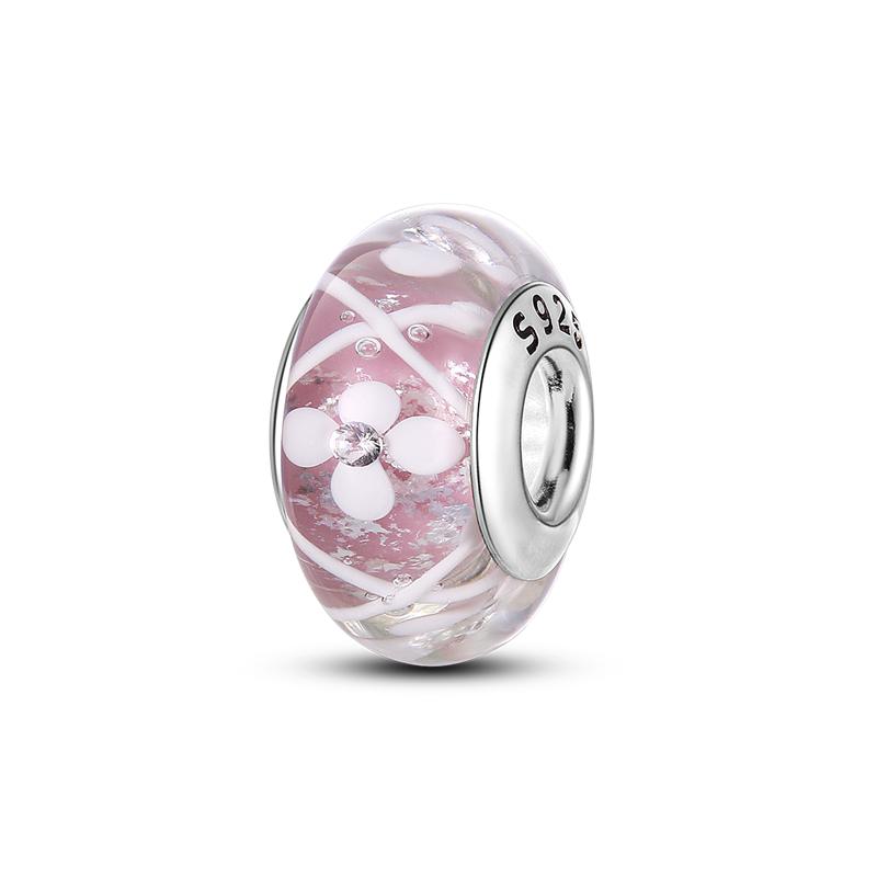 Pink Series Copper Infinity Love Mum Heart To Heart Dangle Beads Original Accessories Charm Bracelets Women Jewelry