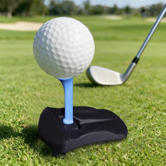 4 Pcs Turf Base Hinged Artificial Turf Tee for Golf Simulator Practice Includes 5 Pre-Cut Tee Variety Packs for Driving Range Home Training