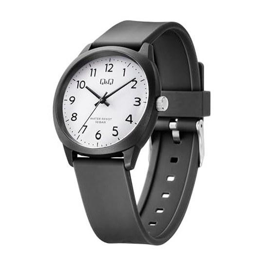 Citizen QQ 10 ATM wasserdicht leicht gut ablesbares Zifferblatt einfach V52A-501VK schwarz