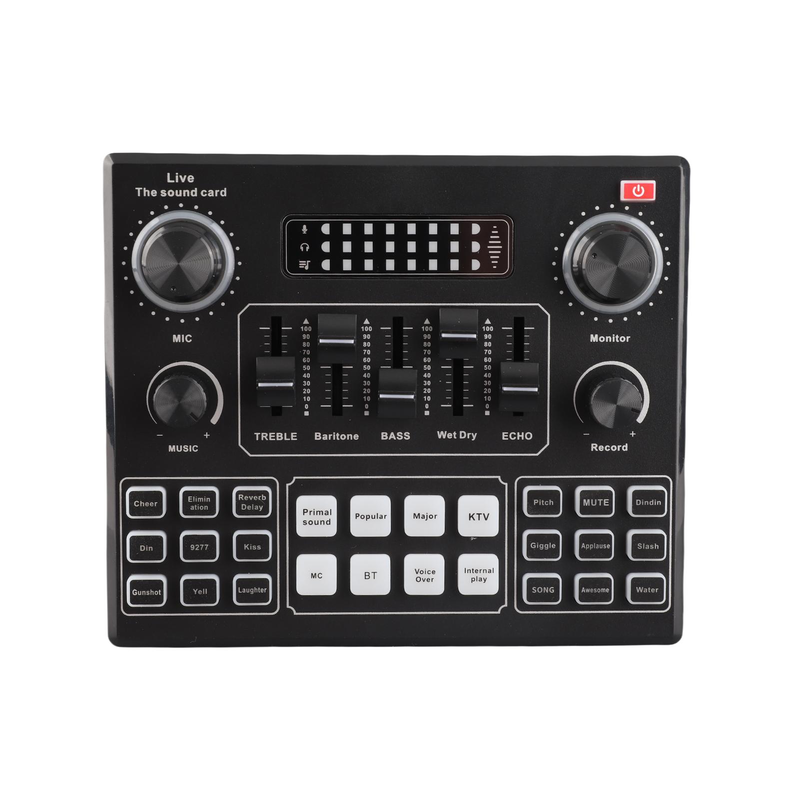 

Многофункциональная звуковая карта Live V9 и комплект подвесного микрофона BM800, конденсаторный микрофонный набор для вещания и записи